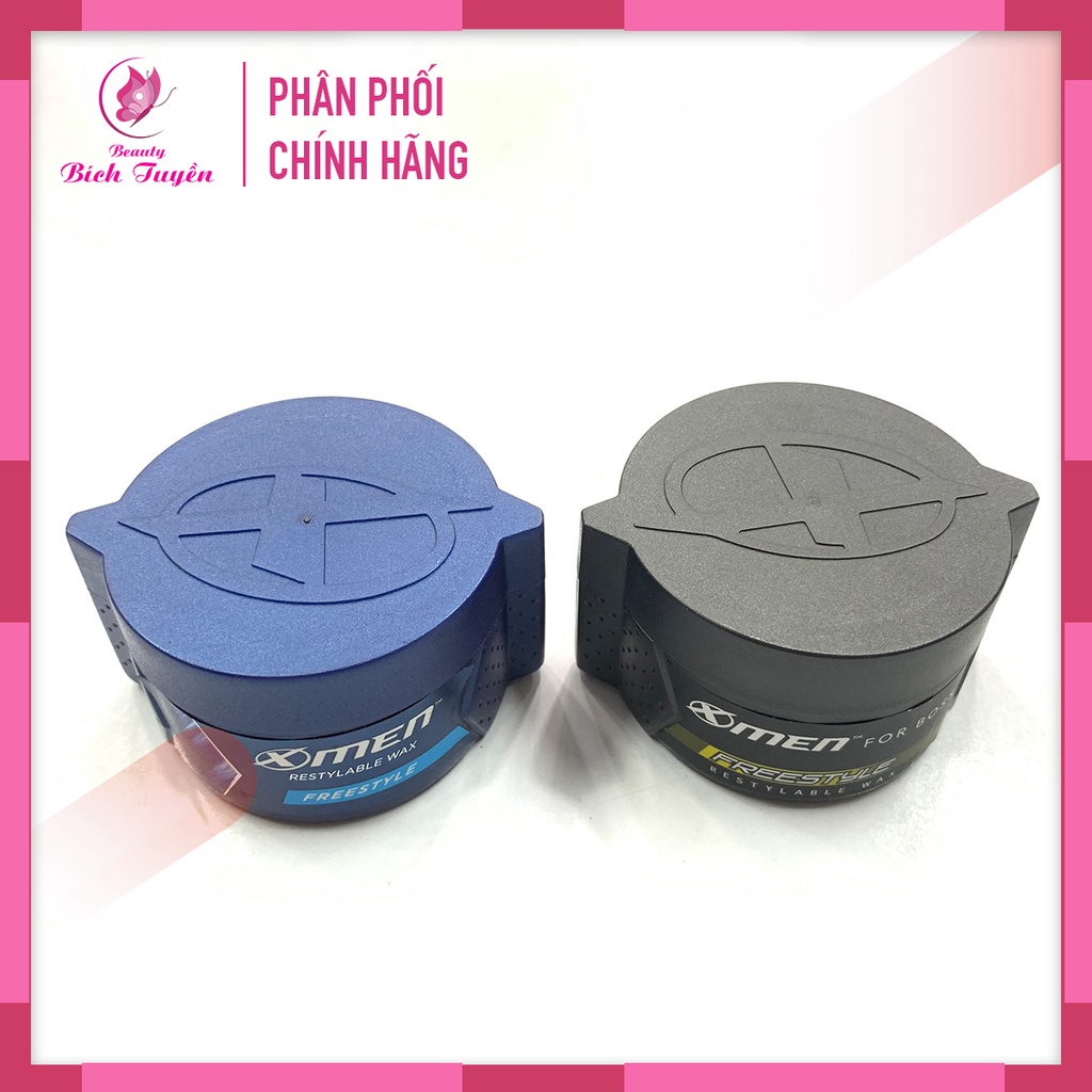 Wax Sáp Tạo Kiểu Tóc XMEN FREESTYLE Dành Cho Tóc Vuốt Trung Bình - Dài - Cứng Vừa - Không Bóng - 70g