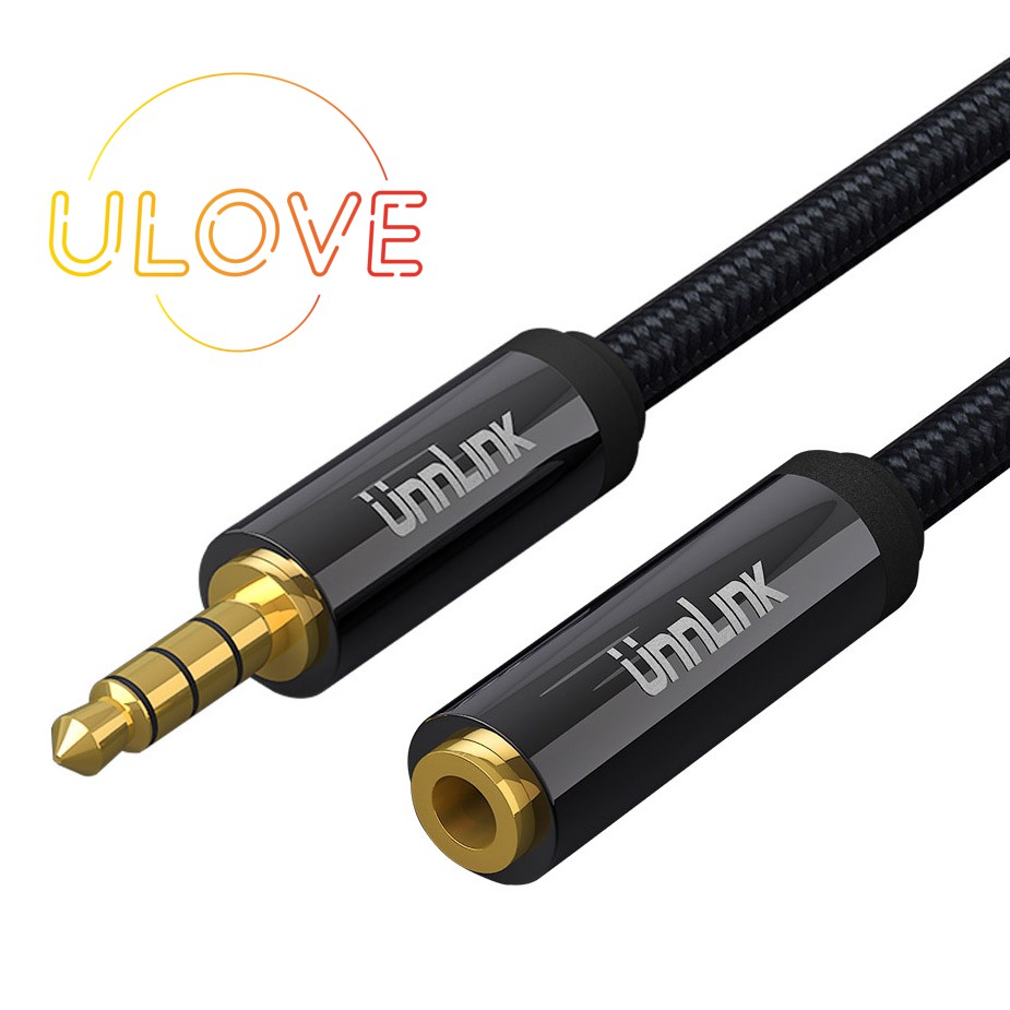 Dây Cáp Nối Dài 1.5m Cho Tai Nghe Unnlink Hifi 3 / 4 Cột 3.5mm