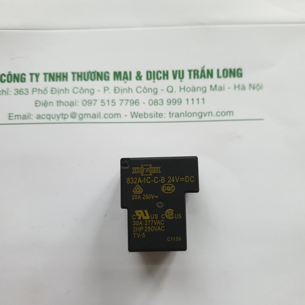 Role 24v 20A 5 chân; Relay 5 chân 24v 20a tháo máy nguyên bản