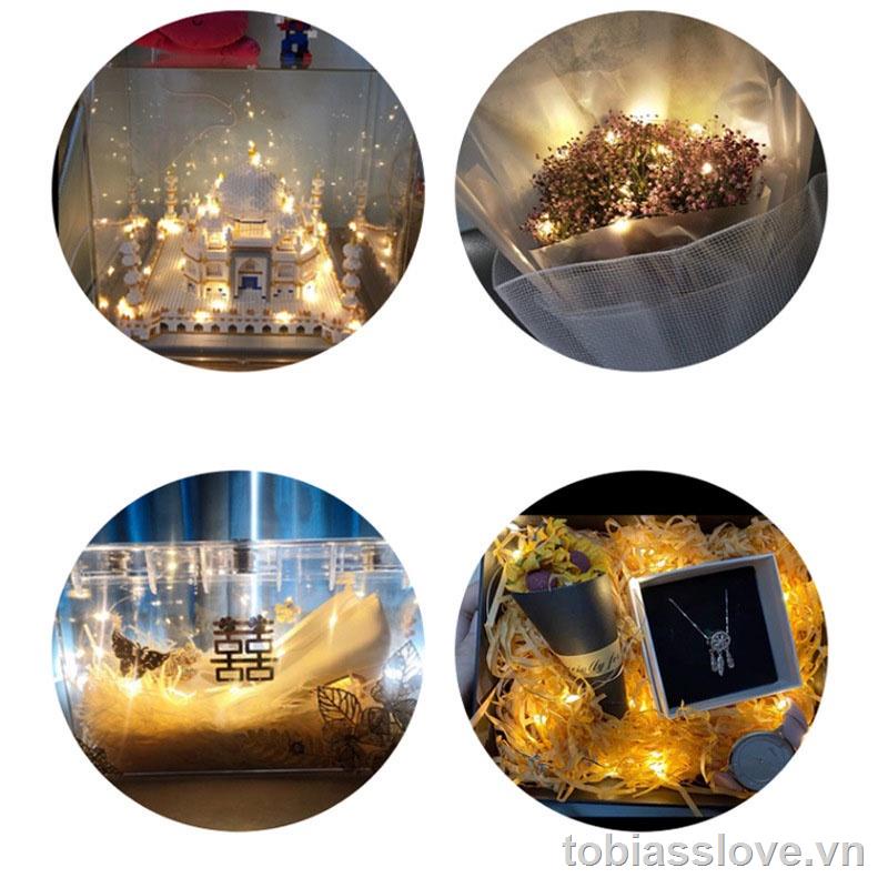 50 cm LED flash light string building blocks Lego flowers all over the sky flower bouquet cake festival gift box party decoration three adjustable small colored lights