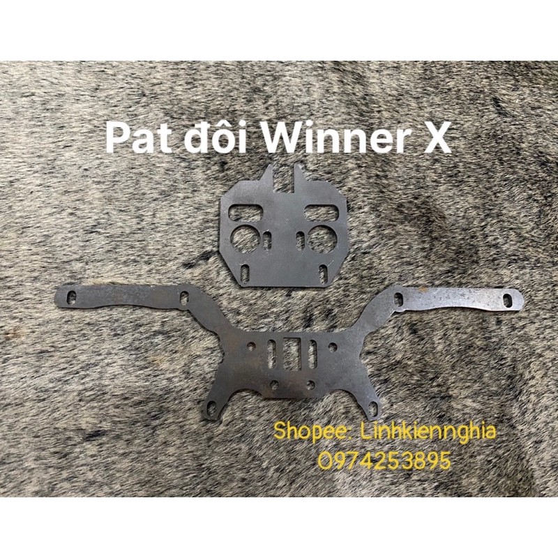 Bộ pát sắt gắn bi cầu cho winner X_ pat đôi (1 bôk 2 chiếc như hình)