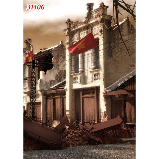 Tranh lụa 3D phong cách Hà Nội xưa siêu thực