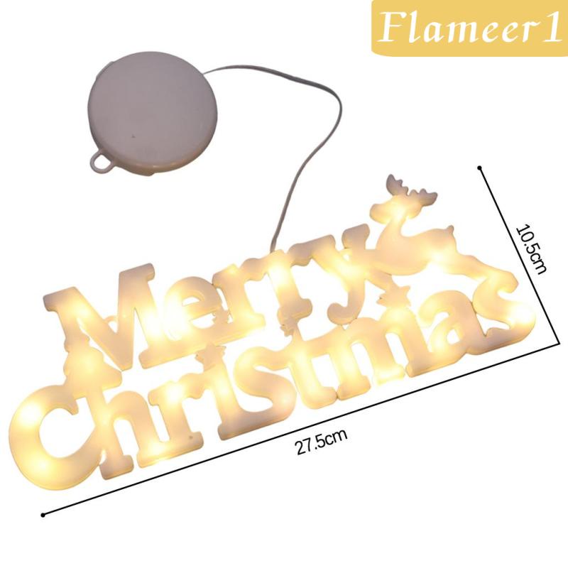 [Flameameer1] Đèn LED Hình Chữ Merry Christmas Trang Trí Giáng Sinh
