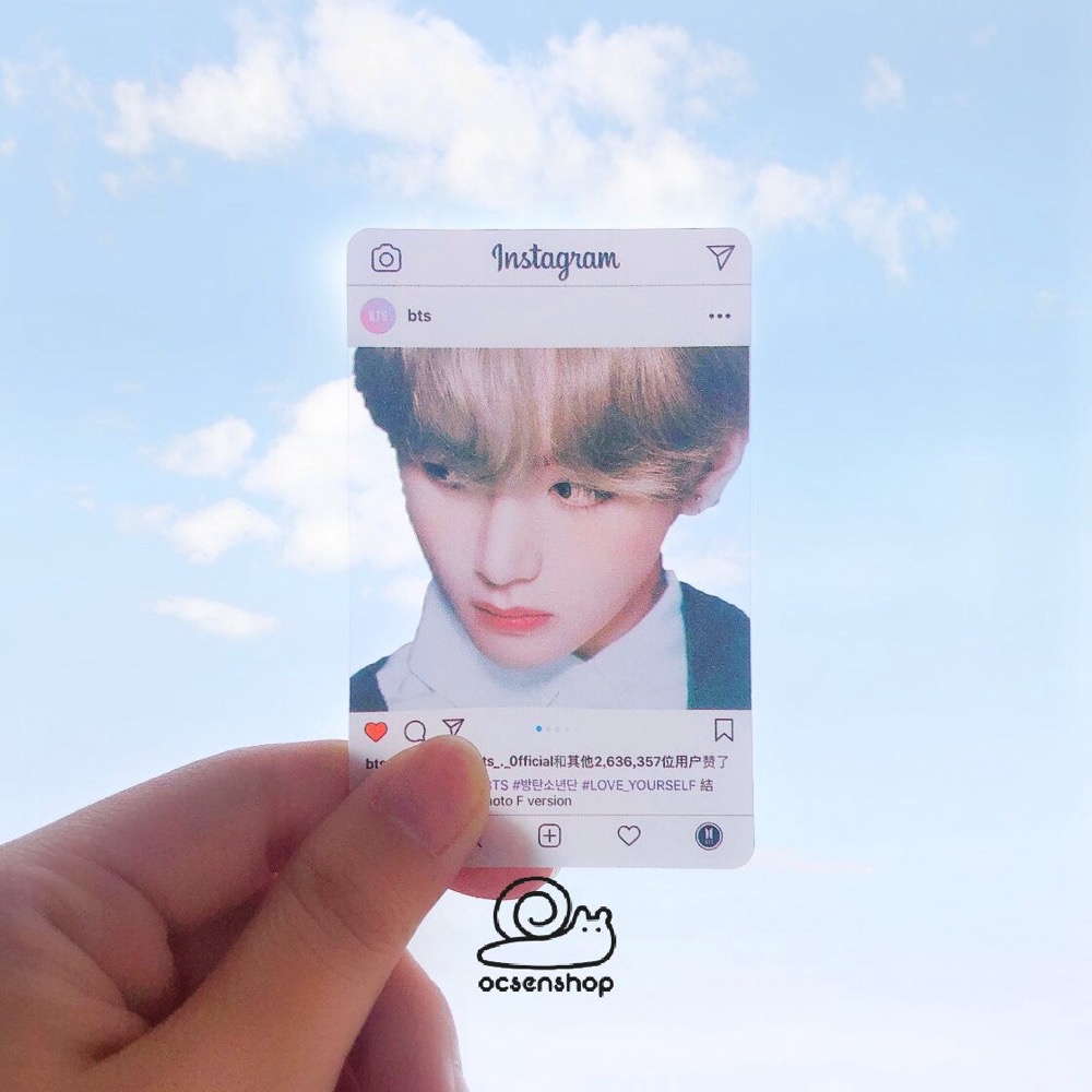 Instagram Photocard BTS