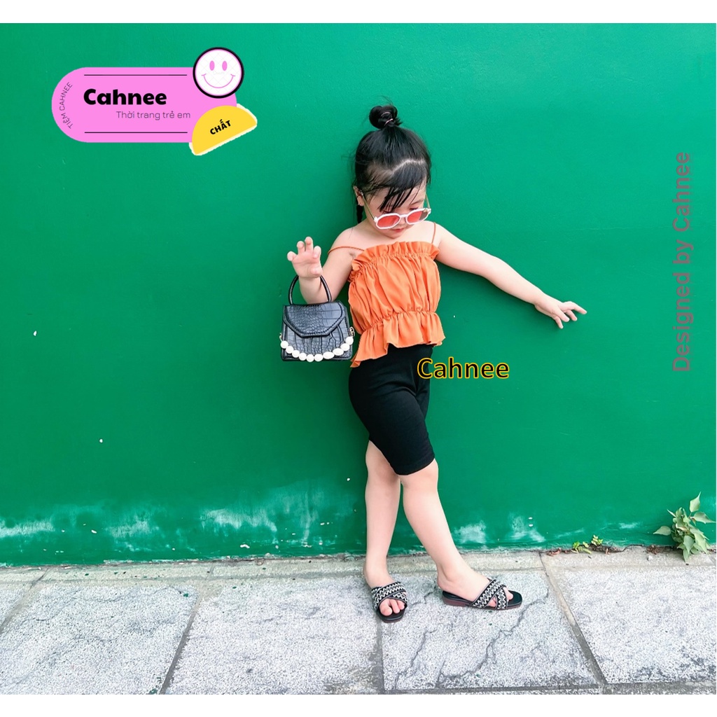 Áo Croptop 2 dây Cho Bé Gái