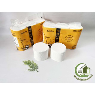 Giấy vệ sinh gấu trúc không lõi - giấy dai dày mịn - bịch 6 cuộn