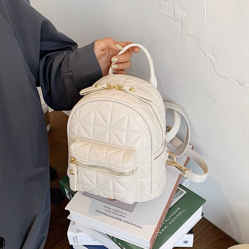 Balo nữ da trần trám mini