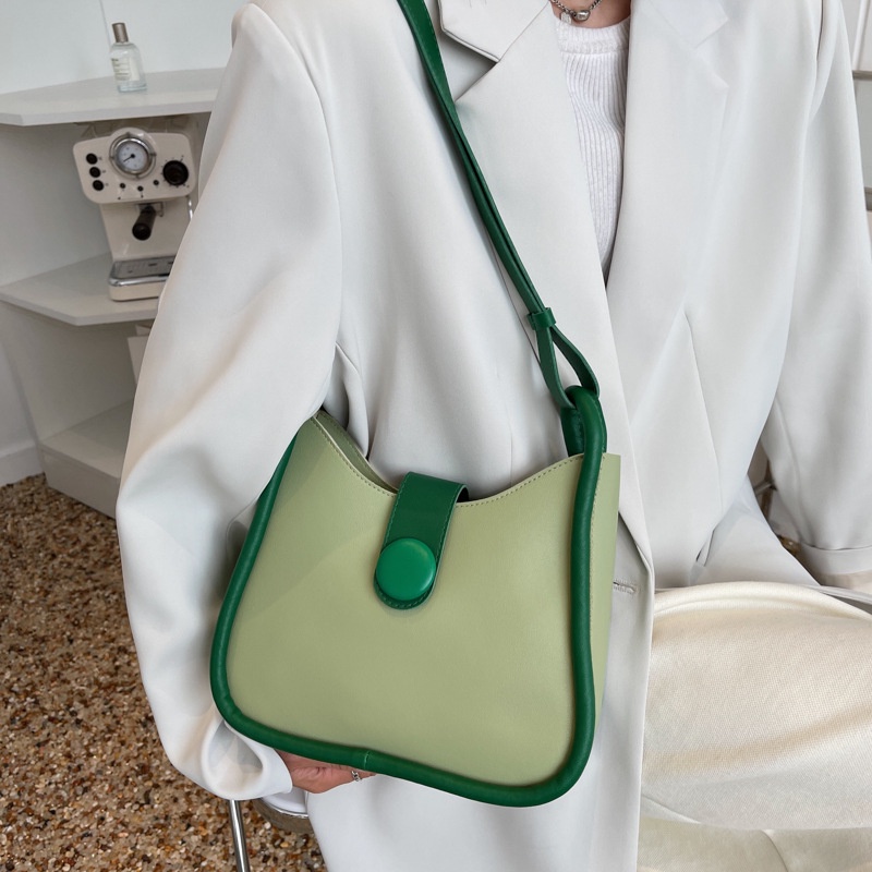 Túi đeo vai IELGY màu sắc tương phản thời trang cho nữ