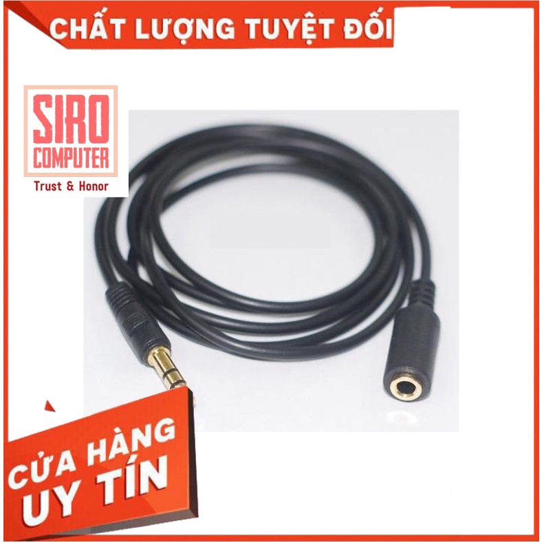 Cáp loa nối dài Jack 3.5 - 1 đầu đực - 1 đầu cái 1m 1.5m 3m 5m