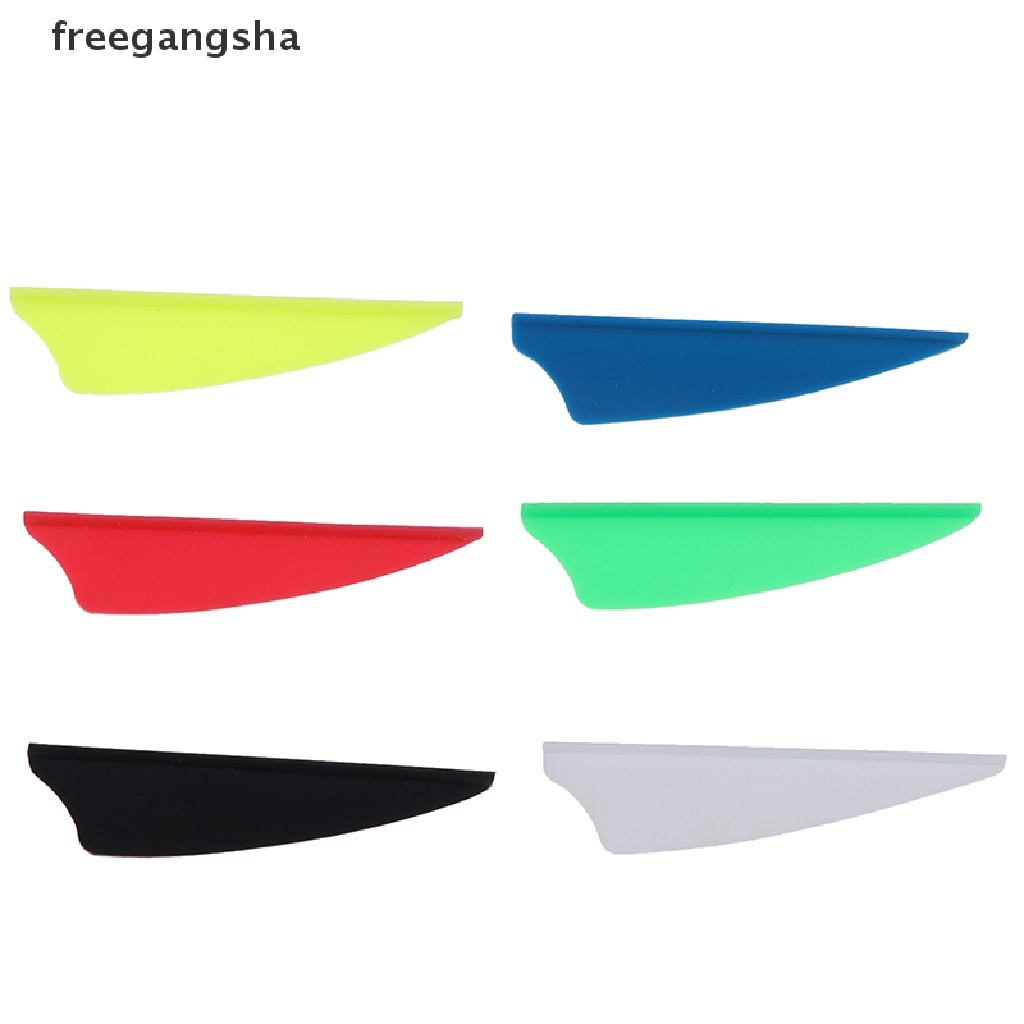 [FREG] 30pcs/bag 2&quot; Rubber Vanes Archery Arrow Feather Fletching Shield DIY Tool FDH