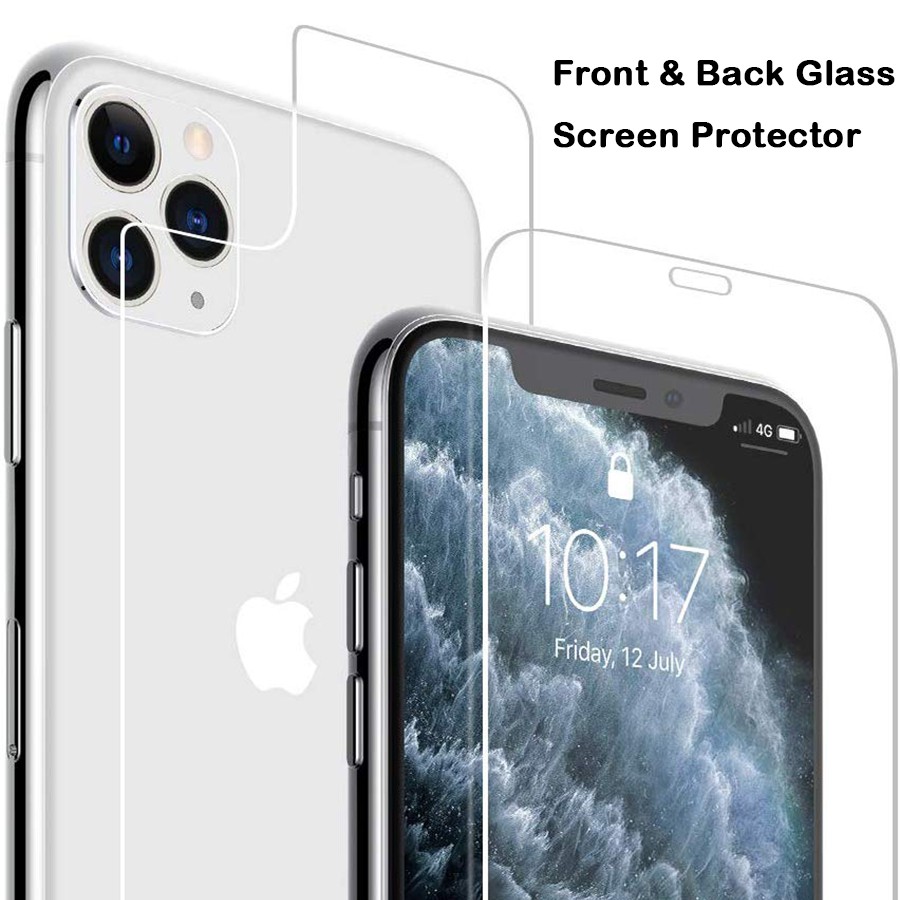 Kính cường lực mặt trước và sau 2.5D cho  iPhone 11 Pro Max 2019 X XR XS Max