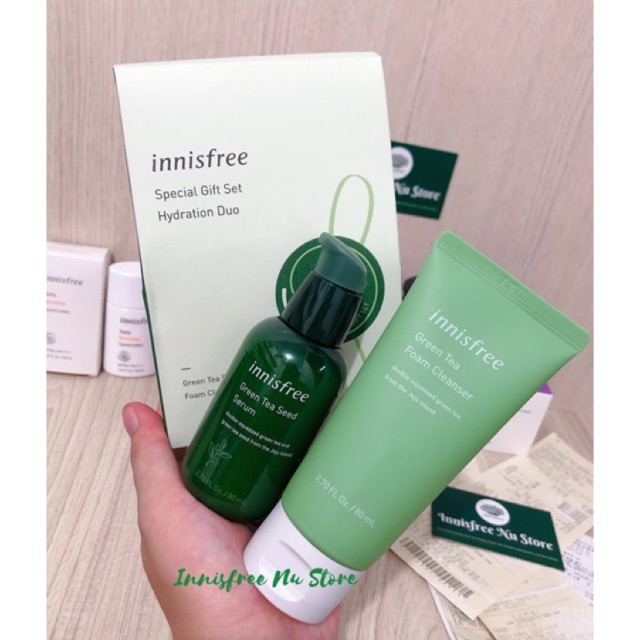 { MUA 1 TẶNG 1} Set Serum Trà Xanh Green Tea Seed Serum - Tặng Sữa Rửa Mặt Trà Xanh