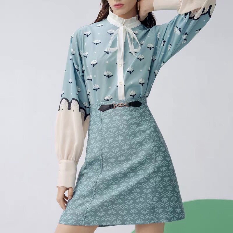 Áo sơ mi phối màu Lily