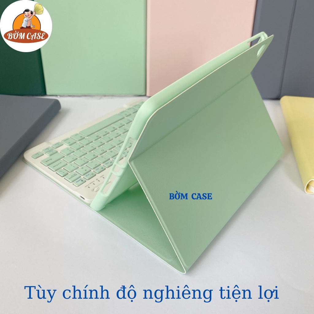 Bao da bàn phím có Ngăn đựng bút Silicon cực chất ốp ipad Gen 5,6,7,8,9,10 - Air 1,2,3,4,5 - Pro 11,9.7,10.5...BỜM CASE