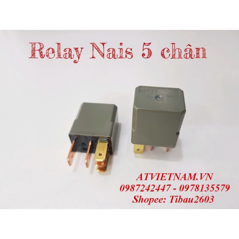 Relay xe máy Nais 5 chân, Role xe máy NAiS