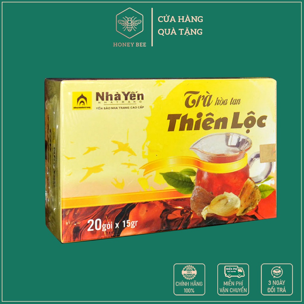 Trà Hòa Tan Thiên Lộc  yến sào Hộp 20 gói 15 gram