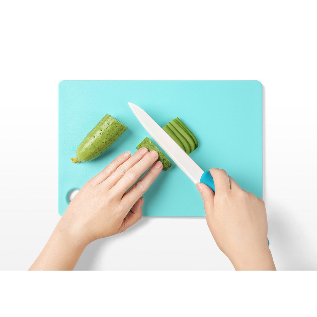 Bộ 3 Dao Gốm Trắng kèm thớt XIAOMI HuoHou