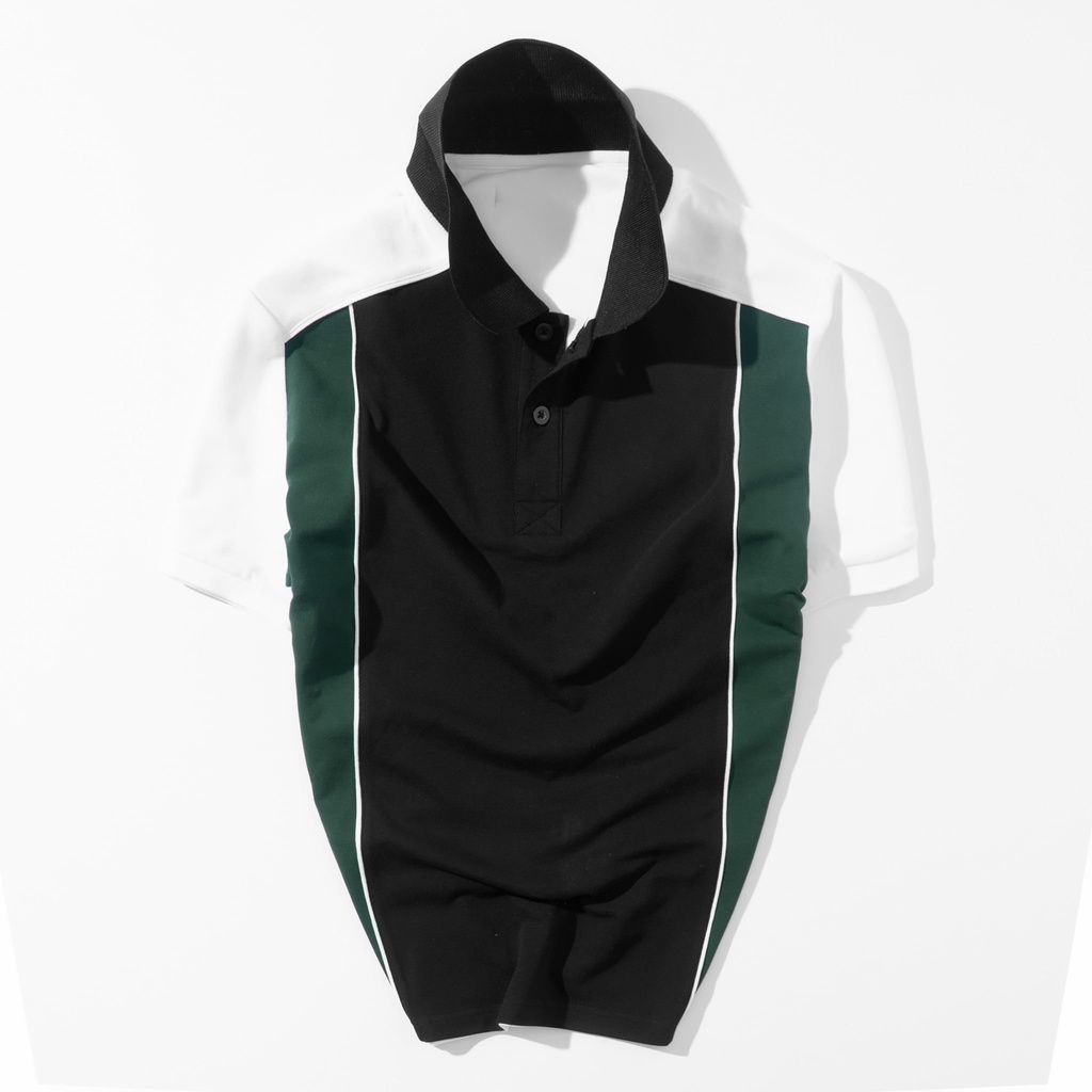 Áo Polo Nam Áo Thun Có Cổ Vải Cá Sấu Cotton Xuất Khẩu Phối Sọc Chuẩn Form Cực Đẹp Lookman M03 Liber | BigBuy360 - bigbuy360.vn