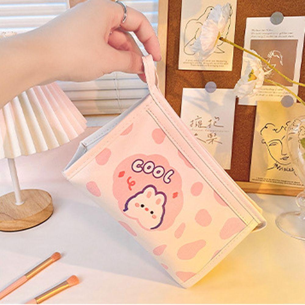 Lloyd Túi Đựng Mỹ Phẩm / Đồ Vệ Sinh Cá Nhân Đa Năng Sức Chứa Lớn In Họa Tiết Bò Sữa / Thỏ