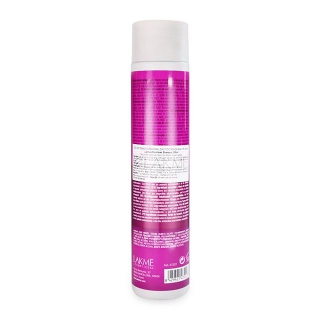 Dầu gội dưỡng màu tóc nhuộm (MÀU TÍM) LAKME TEKNIA VIOLET Lavender Shampoo 300ml