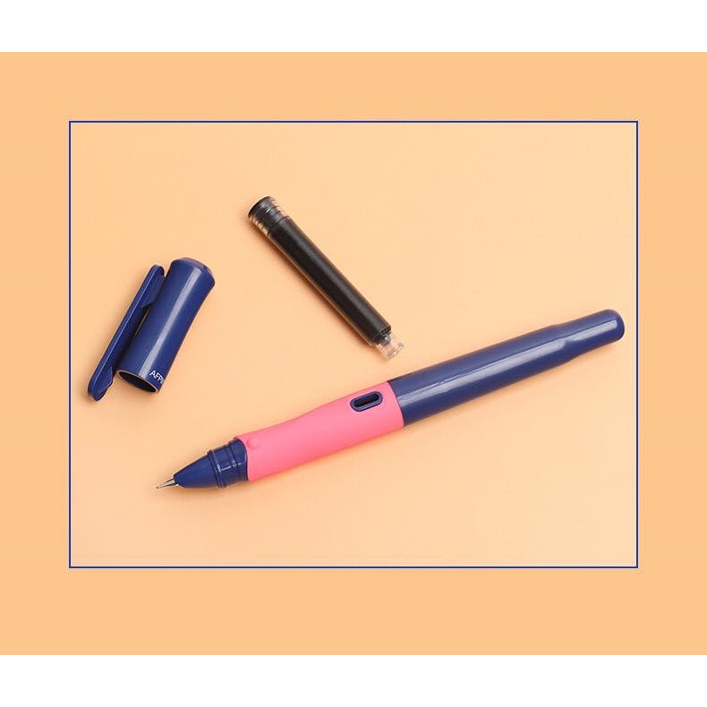 Bút máy 758 - ngòi trơn - định vị cầm tay - dành cho bé tập viết và học sinh từ lớp 1 đến lớp 5