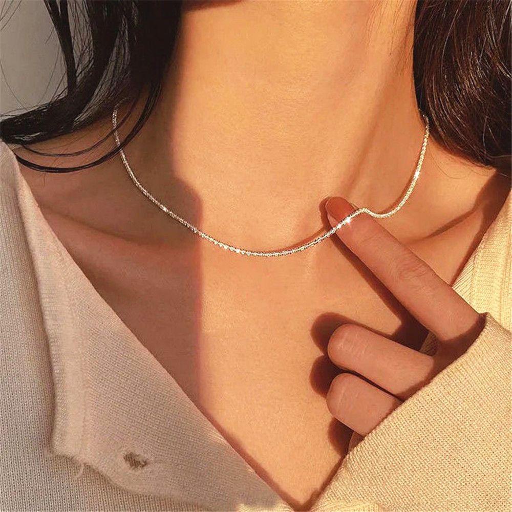 BORAG Vòng Cổ Choker Màu Sắc Lấp Lánh Hợp Thời Trang Cho Nữ