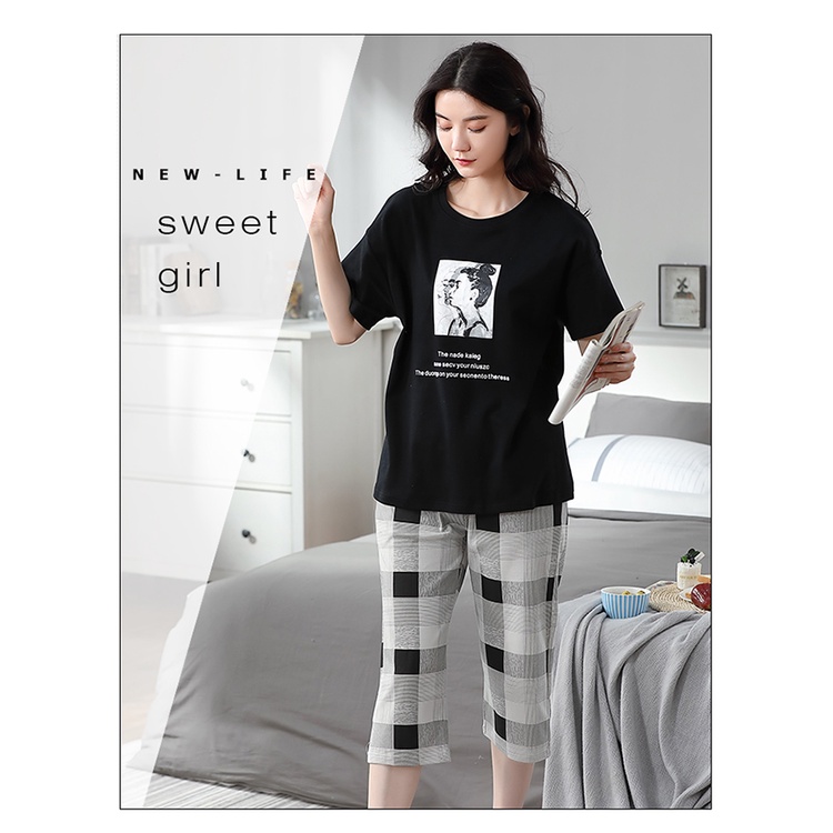 Đồ mặc nhà nữ đáng yêu chất cotton 100% BA5006 | BigBuy360 - bigbuy360.vn