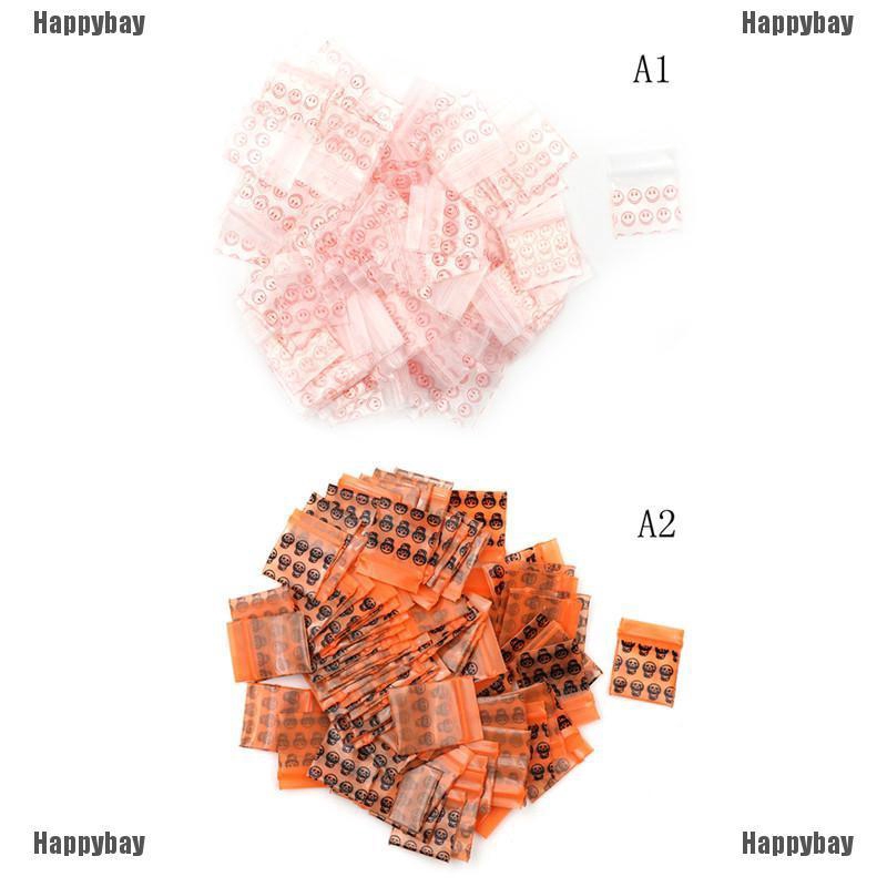 Bộ 100 túi zip trong suốt nhỏ có thể tái sử dụng