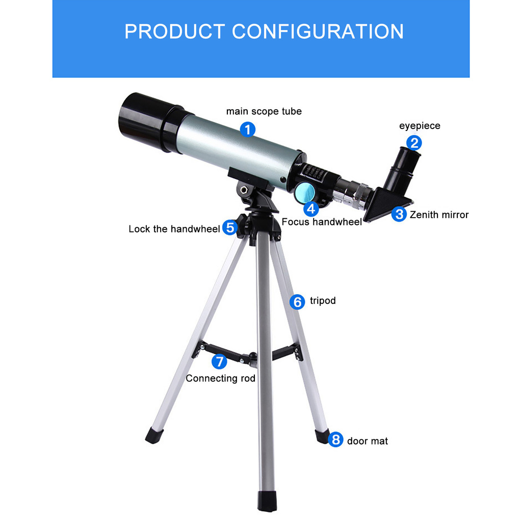 Ống Nhòm Thiên Văn Hd Kèm Giá Đỡ Ba Chân Cz