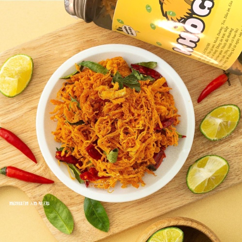 Khô gà lá chanh TÚI ZIP 200g Nghiền Ăn Vặt Hà Nội đảm bảo VSATTP | BigBuy360 - bigbuy360.vn