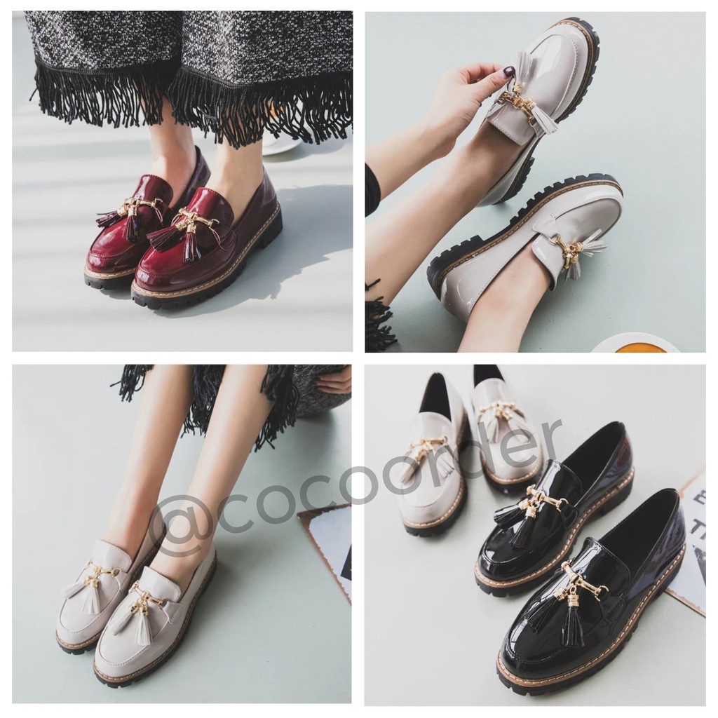 (Order) GL02 - Giày Loafer tua rua Style Hàn Quốc đủ size 35 đến 42 | BigBuy360 - bigbuy360.vn