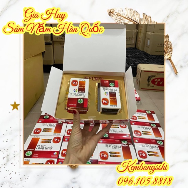 [MẪU MỚI THAY THẾ MẪU CŨ] Viên Uống Bổ Sung Sắt Hàn Quốc 120Viên