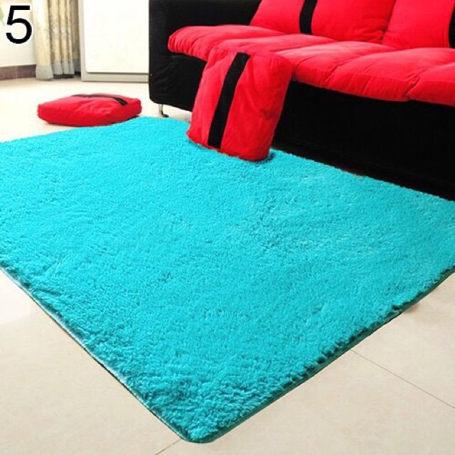 Thảm lông trải sàn phòng khách có đế chống trượt 80x120cm