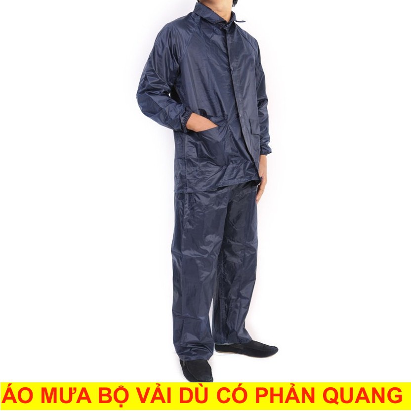 Combo 10 Bộ Áo Mưa Vải Dù Có Phản Quang -  Chống Thấm Cực Tốt