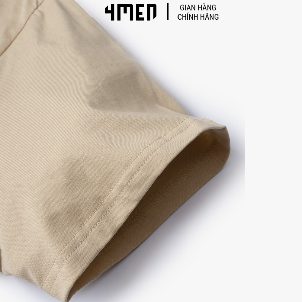 Áo Thun Nam Regular Best Dad Ever 4MEN AT097 cổ tròn tay ngắn, vải cotton co giãn 2 chiều, thoáng mát, trẻ trung