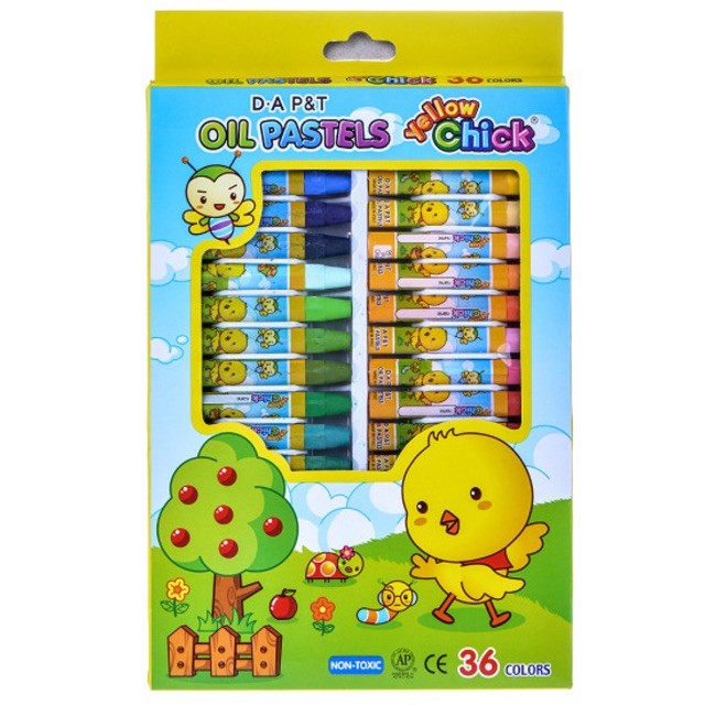Sáp Dầu Con Gà 12-18-24 Màu