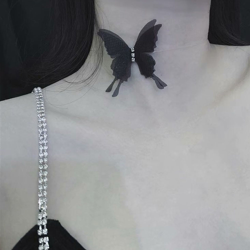 Vòng Cổ Choker Ren Hình Bướm Quyến Rũ Cho Nữ