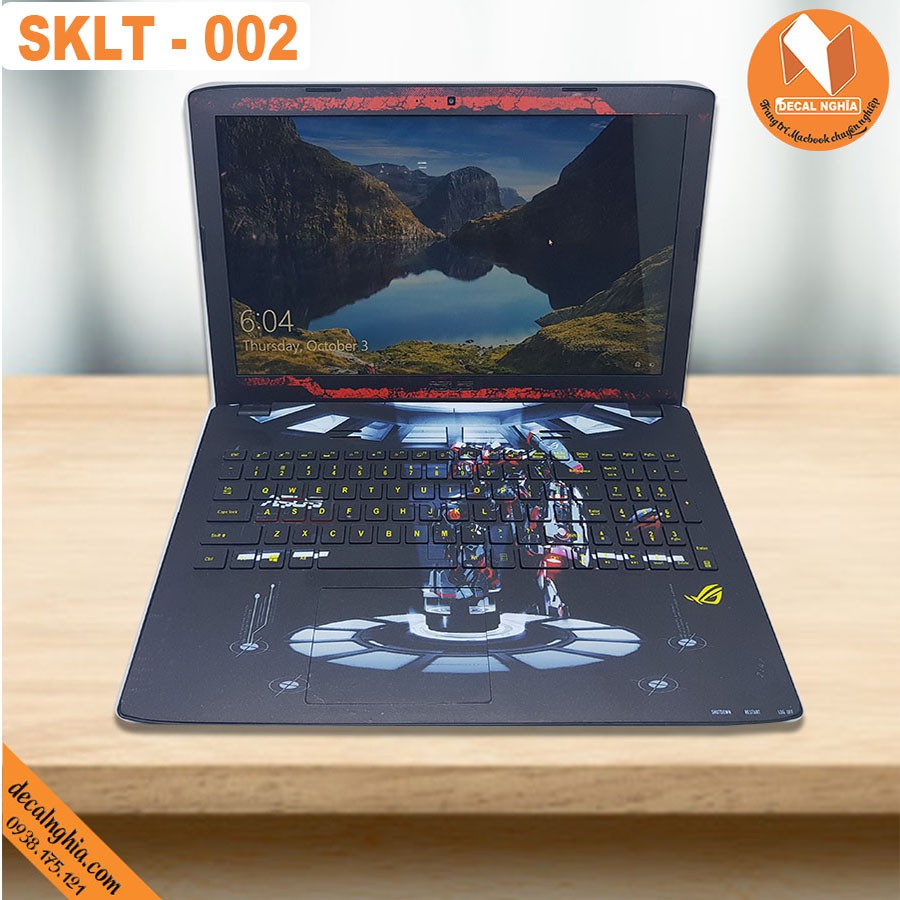 Aluminum Skin dán laptop Asus ROG Strix G531G