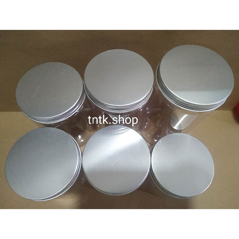 Hủ nhựa Pet nắp Nhôm Bạc nhiều kích thước 250,600, 700, 750 ,850 ,950, 1000ml, 1500ml