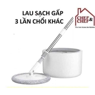 Chổi lau thông minh xoay 360 tách nước bẩn và nước sạch/ thùng chổi lau nhà xoay 360 độ