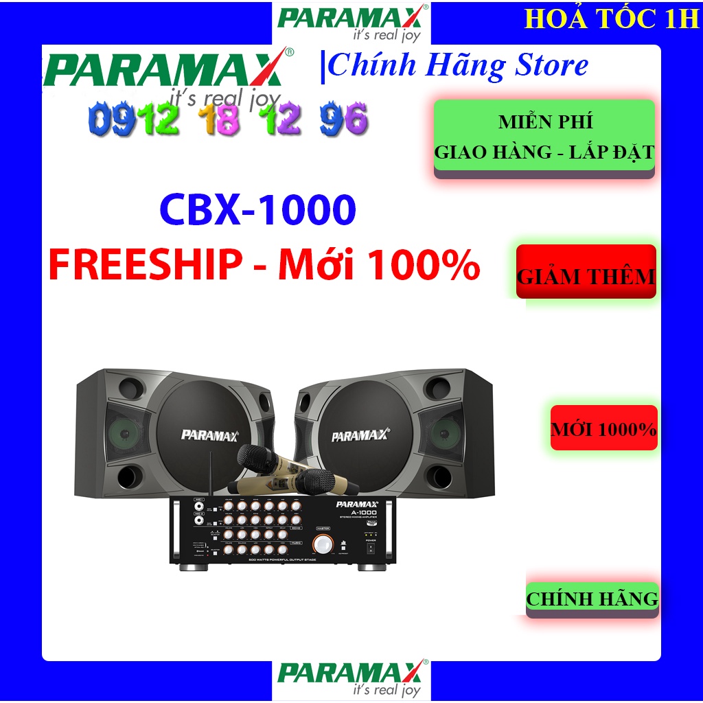 Combo Dàn Karaoke và Nghe Nhạc Paramax CBX-1000