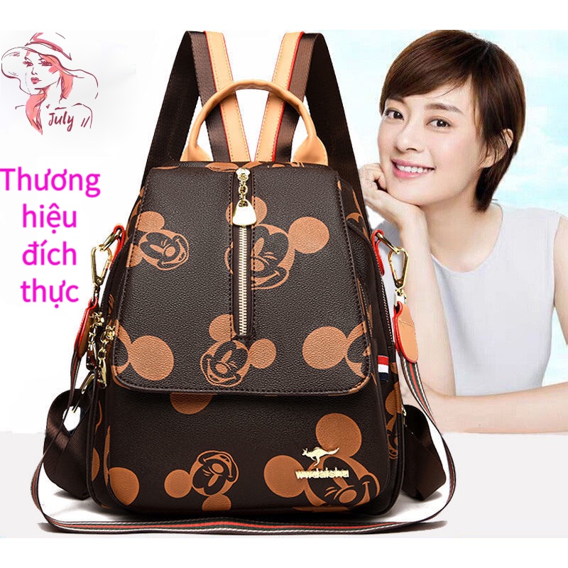 Thương hiệu chính hãng ba lô da ba lô nữ thời trang ba lô mới da mềm giá trị cao ba lô thường ba lô