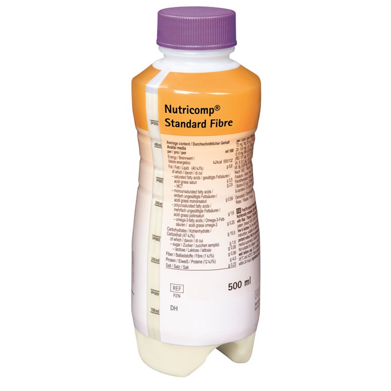Sữa dinh dưỡng Nutricomp® Nutricomp Standard Fibre Neutral 500ml (thùng 12 chai + kèm dây truyền phẩm))