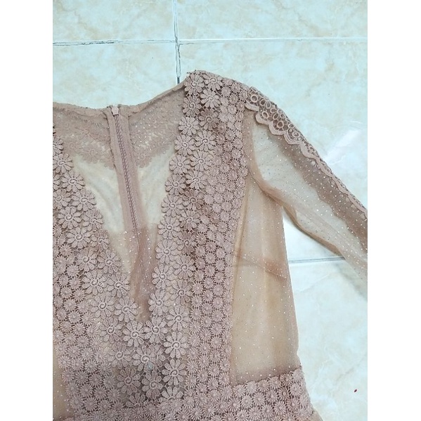 Váy nâu La Reine, size S