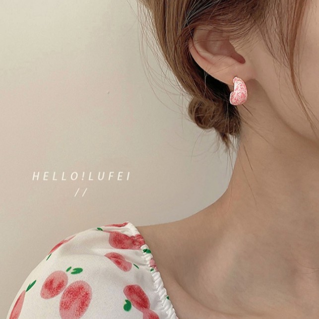 Khuyên Tai Kim Bạc 925 Hình Bông Hoa Nhiều Màu Sắc 2023