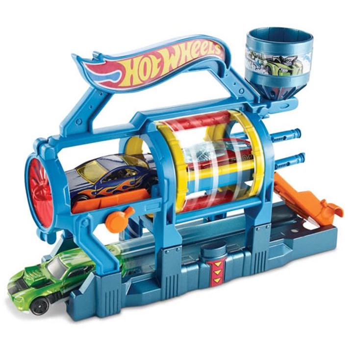 Bộ Hot Wheels rửa xe xoáy trục