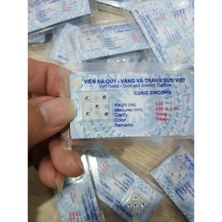 Đá đính răng vỉ 5 viên
