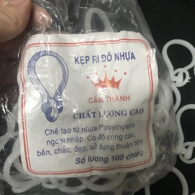 Móc kẹp treo màn cửa bằng nhựa vòng tròn 3cm