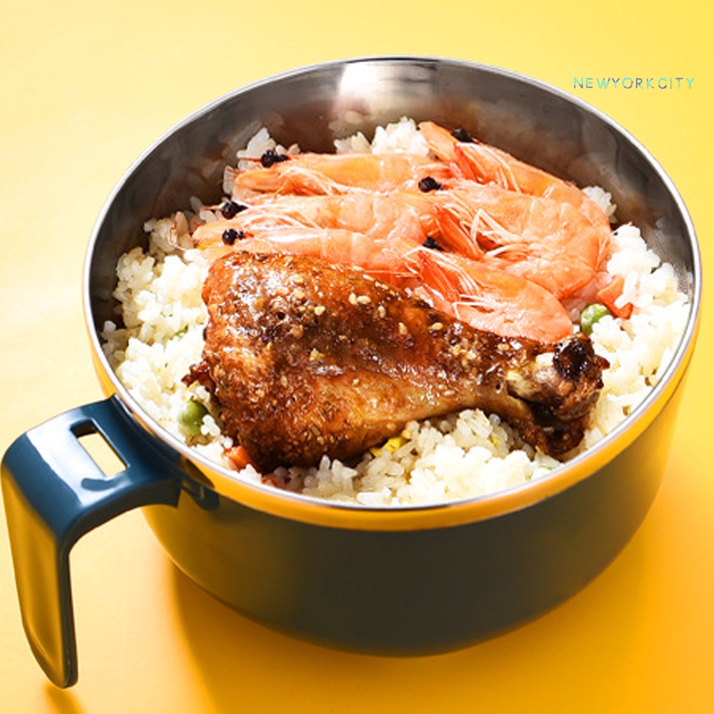 Tô Nấu Mì Bằng Thép Không Gỉ Không BPA 1000ml/1300ml