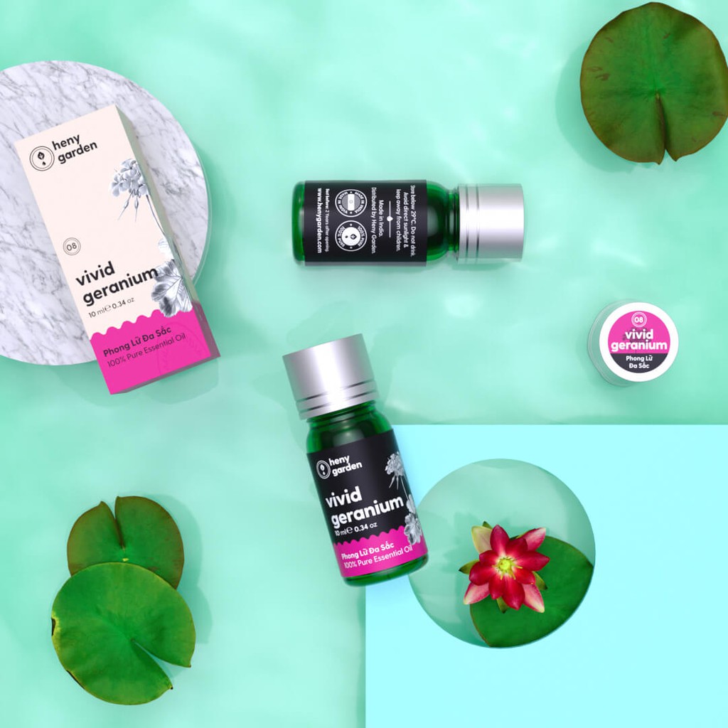 Tinh Dầu Phong Lữ (Hoa The Mát) Organic Thiên Nhiên Nguyên Chất Đậm Đặc Xông Thơm Phòng, Làm Nến Thơm HENY GARDEN